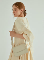 Elegant Pleated Midi Linen Dress With Long Sleeves And Tailored Fit For Effortless Grace