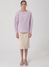 Elegant High-Waisted A-Line Midi Skirt Crafted From Breathable Pure Linen Fabric For Refined Style