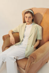 High-Waisted Straight-Leg Linen Pants for Women with Tailored Fit and Breathable Fabric