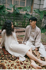 Bata de lino y algodón de Minnie