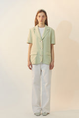 High-Waisted Straight-Leg Linen Pants for Women with Tailored Fit and Breathable Fabric