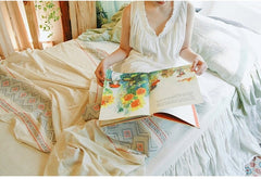 Vestido midi sin mangas de lino y algodón Marissa