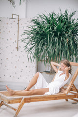 Elegant Wrap-Style Midi Dress in Pure Linen with Cap Sleeves and Waist Tie