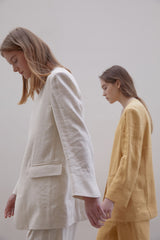 High-Rise Tailored Linen Shorts for Women with Relaxed Fit and Soft Textured Weave