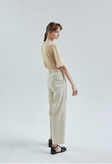 Elegant Women's Short Sleeve Linen Top – Lightweight, Breathable Summer Blouse for Everyday Wear