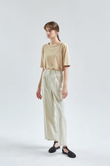 Elegant Women's Short Sleeve Linen Top – Lightweight, Breathable Summer Blouse for Everyday Wear