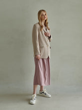 Women's Tailored Linen Blazer – Lightweight Single-Breasted Jacket with Structured Fit