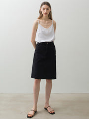 Minimalist Linen Camisole Top with Lightweight Straps and Relaxed Fit for Effortless Summer Style