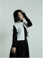 Chaleco vintage de lino y algodón Marina