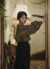 Nicole Linen Cotton Maxi Wrap Skirt