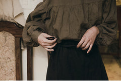 Nicole Linen Cotton Maxi Wrap Skirt