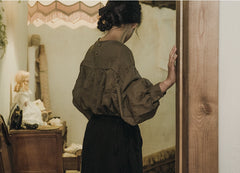 Nicole Linen Cotton Maxi Wrap Skirt