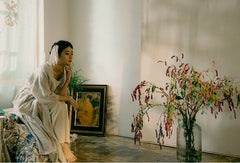 Beverly Linen Cotton Long Sleeve Maxi Dress