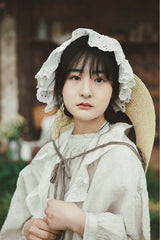 Delantal de lino y algodón Brooke