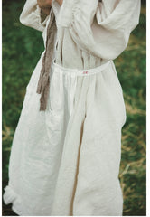 Delantal de lino y algodón Brooke