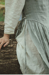 Delantal de lino y algodón Cara