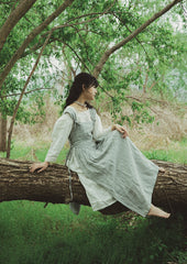 Delantal de lino y algodón Cara