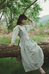 Delantal de lino y algodón Cara