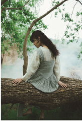 Delantal de lino y algodón Cara