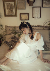 Nina Linen Cotton Puff Sleeves Blouse