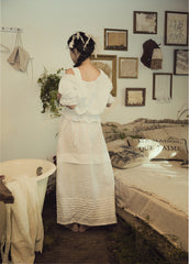 Nina Linen Cotton Puff Sleeves Blouse