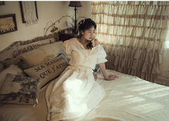 Nina Linen Cotton Puff Sleeves Blouse