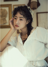 Nina Linen Cotton Puff Sleeves Blouse