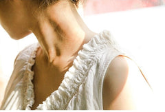 Vestido midi sin mangas de lino y algodón Marissa