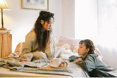 Vestido largo con volantes de lino y algodón Sofia