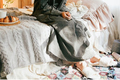 Vestido largo con volantes de lino y algodón Sofia