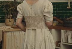 Top corto de lino Sharon