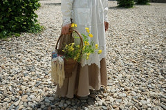 Vestido estilo pichi de lino y algodón Hannah