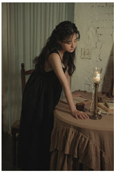 Rosemary Linen Cotton Sleeveless Maxi Dress