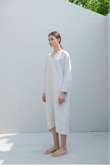 Elegant Sleeveless A-Line Linen Dress with Wide Straps and Flowy Silhouette for Women