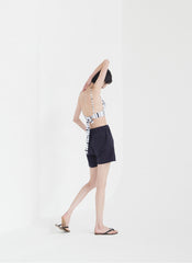 High-Rise Elastic Waistband Linen Shorts for Women With Relaxed Fit and Breathable Fabric