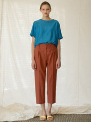 Relaxed Fit Women’s Linen T-Shirt with Short Sleeves and Lightweight Breathable Fabric