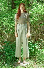 Tailored Wide-Leg Linen Pants with High Waist and Pleated Front for Polished Comfort